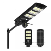 Интелигентна 2 в 1 улична соларна лампа с вградена 5MP камера – 1800W мощност, 360° покритие и нощно цветно виждане FS-20214 FS-20214