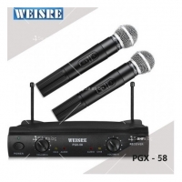 Комплект от 2 броя безжични микрофони с приемник WVNGR PGX 58 MF4 FS-8022 FS-8022