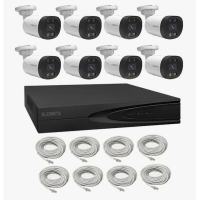Система за видеонаблюдение 4K Ultra HD с 8 камери и 8-канален NVR с PoE и двупосочно аудио 30403781 FS-18607 FS-18607