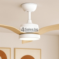 Таванен вентилатор Brizy Bright Outdoor с дистанционно управление,LED осветление,6 скорости,45W DC мотор AMZ4 AMZ4