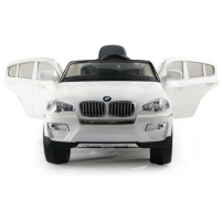 Акумулаторен джип BMW X6 металик 12V с Wi-Fi дистанционно, меки гуми и кожена седалка FS-18114 FS-18114