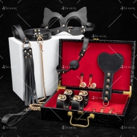 Комплект за интимни игри от кожа и метал STL162 STL162 STL162