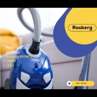 Прахосмукачка с торба Rosberg R51001J, 700W, 1.5 L, Аксесоари FS-13752 FS-13752