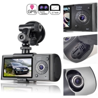 Видеорегистратор с 2 камери X3000 R300 с 2.7 GPS AC42 AC42
                                                                                    , видео AC42
