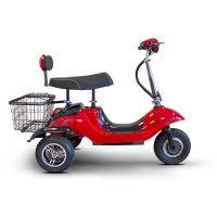 Червена ретро електрическа триколка със заден кош за багаж TRIKOK2 FS-2170 FS-2170