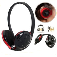 Безжични Bluetooth слушалки BD-740 в черен и червен цвят EP15 EP15
                                                                                    , видео EP15