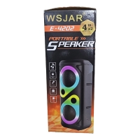Преносим високоговорител WSJAR E-4202 с мощен бас, RGB осветление и Bluetooth 5.0 FS-19630 FS-19630