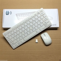 Мини клавиатура и мишка в бял цвят 2.4G FS-4857 FS-4857