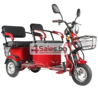 Електротриколка TS-T5 с хиляда вата мощност, две седалки и ремарке TRIKOK4 FS-2483
                                                                                    , видео FS-2483
