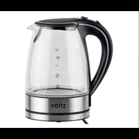 Светеща стъклена електрическа кана Voltz V51230E FS-13945 FS-13945
