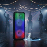 Безжична RGB тонколона – 2×8″ говорителя, Bluetooth, 1200 W, батерия 3000 mAh FS-22423 FS-22423
