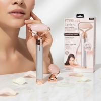 Сензорен вибриращ ролер и масажор за лифтинг Flawless с Rose Quartz TV655 TV655
                                                                                    , видео TV655