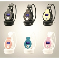 MP3 стерео слушалки PS-398 с дисплей и слот за micro SD SD SD