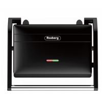 Сандвич тостер/ панини Rosberg R51442J, 1300W, Незалепващи плочи, Черен FS-12947 FS-12947