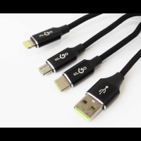 3в1 USB кабел за зареждане на устройства CA8 FS-11408 FS-11408