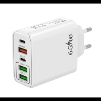 Адаптер за ултра бързо зареждане 65W USB-C + USB-A зарядно FS-18599 FS-18599
