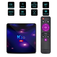 Смарт ТВ бокс K10 TV BOX Android 8K, 32GB, WiFi и Bluetooth FS-5985
                                                                                    , видео FS-5985