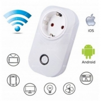 Безжичен смарт контакт, с гласов контрол, 230VAC, 2500W - SKT1 FS-7627
                                                                                    , видео FS-7627