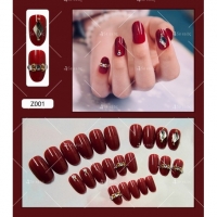 Изкуствени нокти с красив дизайн, комплект от 24 броя - ZJY168 ZJY168 ZJY168