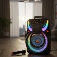 Преносима Bluetooth тонколона WSJAR E-8807 – Караоке, FM, LED ефекти FS-22101 FS-22101