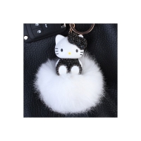 Красив ключодържател с пухче helloKitty N57 FS-5383 FS-5383