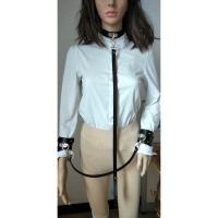 Комплект от чокър с каишка и кожени белезници - STL108 STL108 STL108