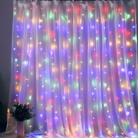 Коледни LED лампички с дистанционно управление 300LED 