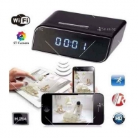 Настолен часовник със скрита камера 1080P, Wifi IP5 FS-9079 FS-9079