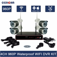 Комплект за видеонаблюдение, 4 канален WiFi NVR и 4 броя 1.3MP безжични IP камери FS-1225 FS-1225