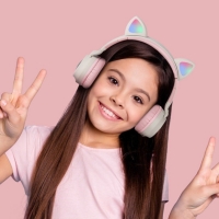 Безжични bluetooth слушалки  с котешки уши за деца BT-023C - EP9 EP9 EP9