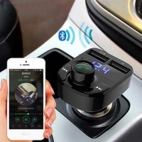 Car FM Bluetooth X8 – 5 в 1 FM трансмитер с bluetooth, двойно USB зареждане, MP3 плейър и хендсфри за кола HF37 HF37