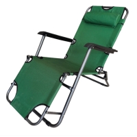 Сгъваем зелен шезлонг с възглавница - комфорт и релакс CHAIR18-зелен CHAIR18-зелен