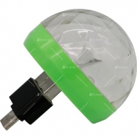 Светеща диско топка с USB порт за включване към автомобил, телефон TV886 TV886
                                                                                    , видео TV886