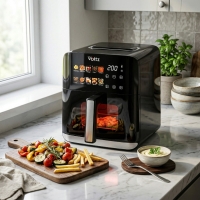 Еърфрайър с горещ въздух Oliver Voltz OV51980CE, 1200W, 4L, 10 програми, LED дисплей, прозорец FS-23164 FS-23164