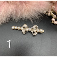 Фиба за коса със златиста основа и перли - F59 F59 F59