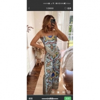 Цветен дълъг гащеризон с тесни презрамки GF199 GF199 GF199