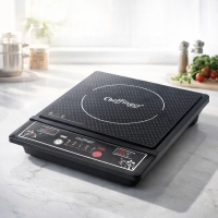 Индукционен котлон Cheffinger - 2000W, с дигитален дисплей, таймер и защита от прегряване TV1373 TV1373