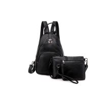 Дамска раница в комплект с чантичка и портмоне BAG102 BAG102
                                                                                    , видео BAG102