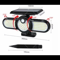 Соларна лампа, за открити и закрити IP65, 100 SMD диода, 50W мощност H LED48 H-LED48 H-LED48