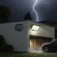Соларен LED прожектор с датчик за движение - H LED27 H-LED27
                                                                                    , видео H-LED27