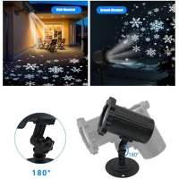 Водоустойчив LED проектор Снежинка за прожектиране на сняг FS-16823 FS-16823