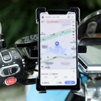 Стойка за GPS и мобилни устройства за кормилото на мотоциклети и велосипеди ST14 ST14
                                                                                    , видео ST14
