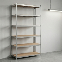 Професионален метален стелаж HÖGLER 222x110x50 см – 6 Рафта, до 1050 кг, регулируема височина FS-23476 FS-23476