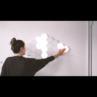 Квантово светлинна светодиодна шестоъгълна лампа - модулно докосване R LED17 R-LED17
                                                                                    , видео R-LED17