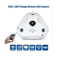 IP 3D камера CCTV с Wi Fi , 360 градуса ъгъл на заснемане и нощно виждане IP6 FS-1003
                                                                                    , видео FS-1003