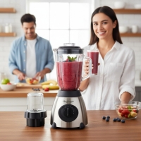 Блендер Cheffinger 1000 W – 1,5 л кана, мелачка 100 мл, корпус от неръждаема стомана TV985 TV985