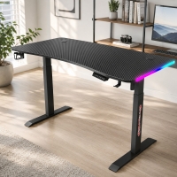 Гейминг бюро - LED RGB, Регулируема височина, 140см FS-23541 FS-23541