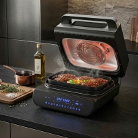 Мултифункционален грил-фритюрник HOMELUX 6в1 с горещ въздух, 1700W, Дигитален сензор, 12 програми, LED Touch екран AF12 AF12