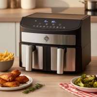 Двоен Air Fryer Queen KK-A02 - 7L, 2400W за здравословно и бързо готвене FS-21397 FS-21397