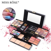 Комплект гримове 39 цветни сенки за очи 6 ружа 4 цвята пудра MISS ROSE  hzs191 FS-6296 FS-6296